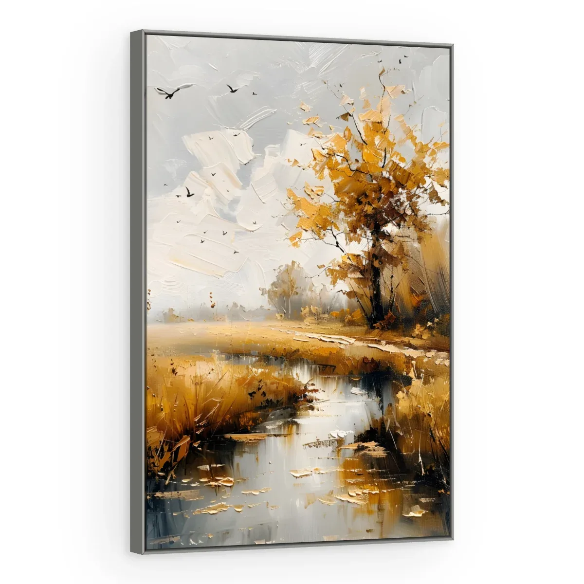 Quadro Decorativo Canvas Riacho Outonal - AF0069