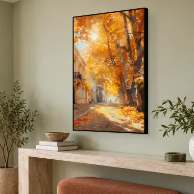 Quadro Decorativo Canvas Rua Outonal - AF0074