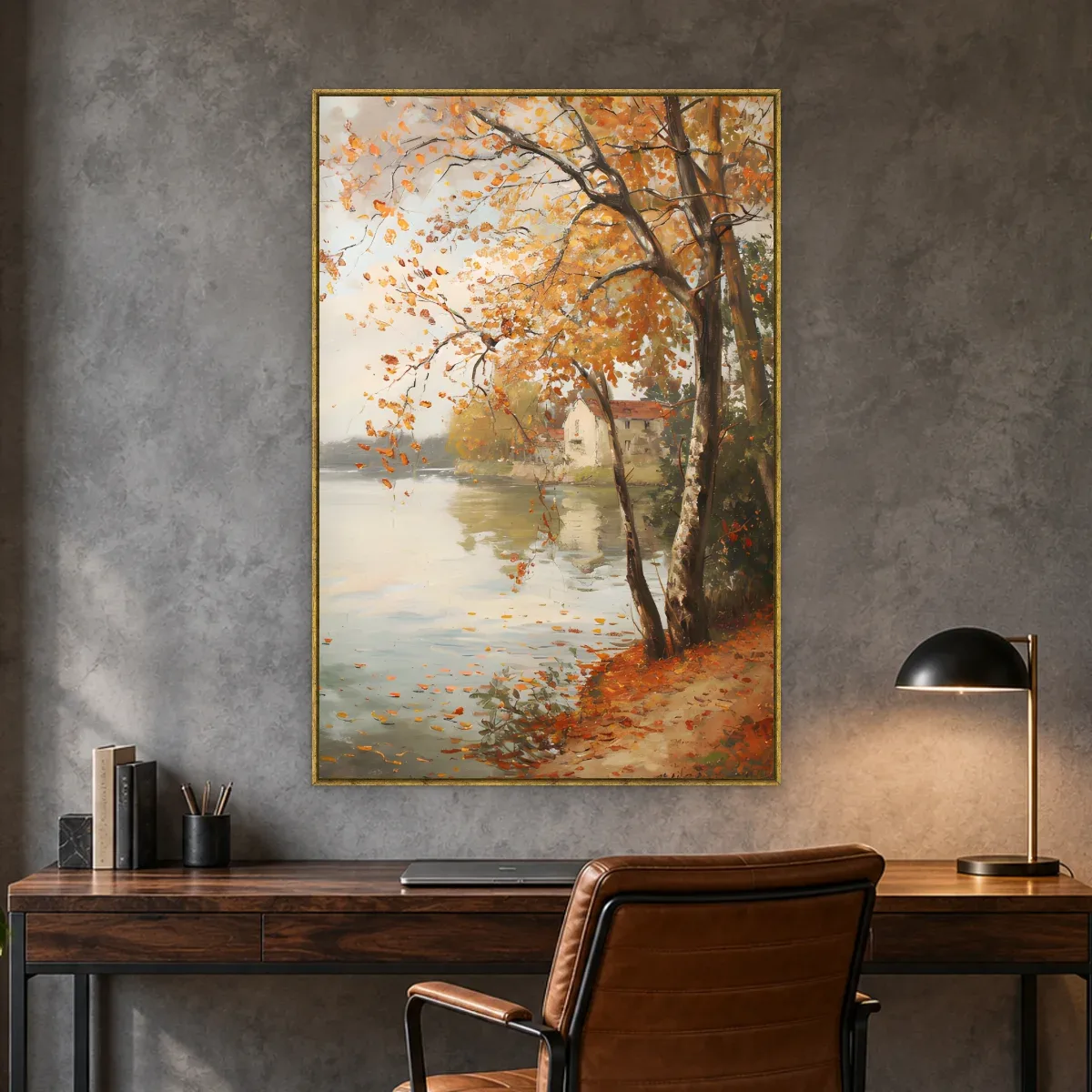 Quadro Decorativo Canvas Margem Outonal - AF0075