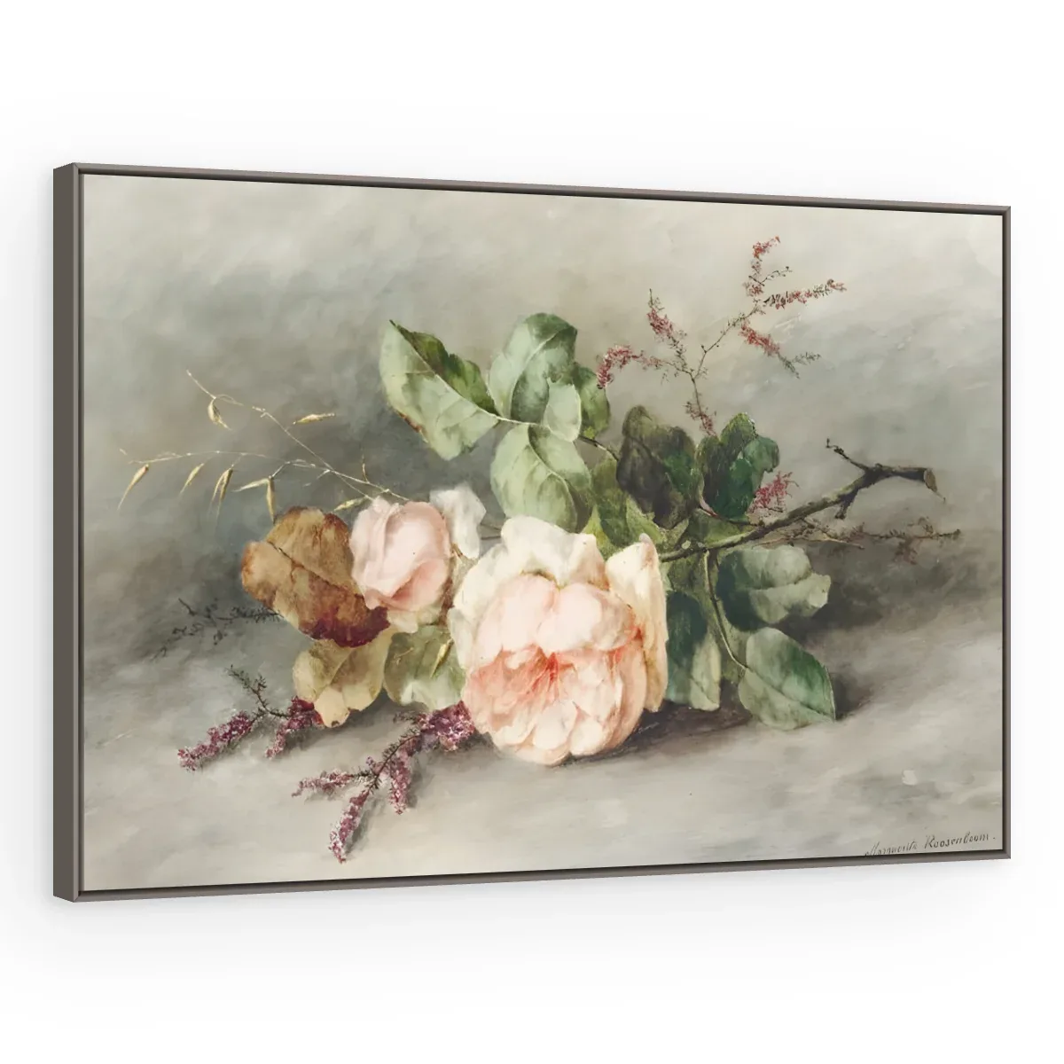 Quadro Decorativo Canvas Rosas Clássicas - AF0077