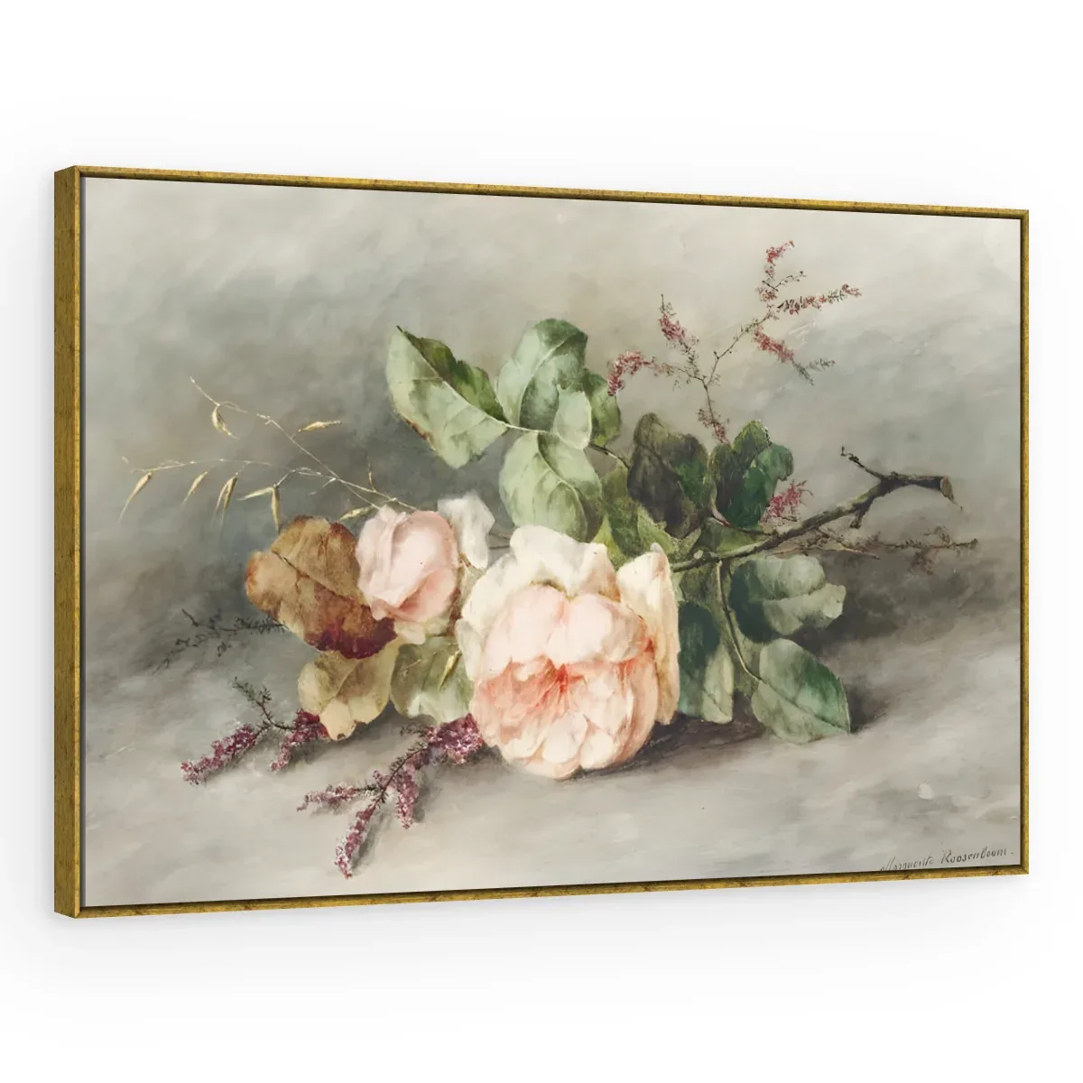 Quadro Decorativo Canvas Rosas Clássicas - AF0077