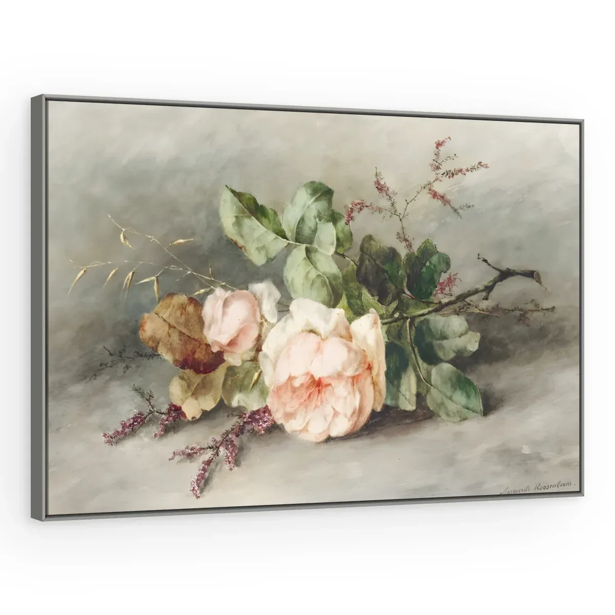 Quadro Decorativo Canvas Rosas Clássicas - AF0077