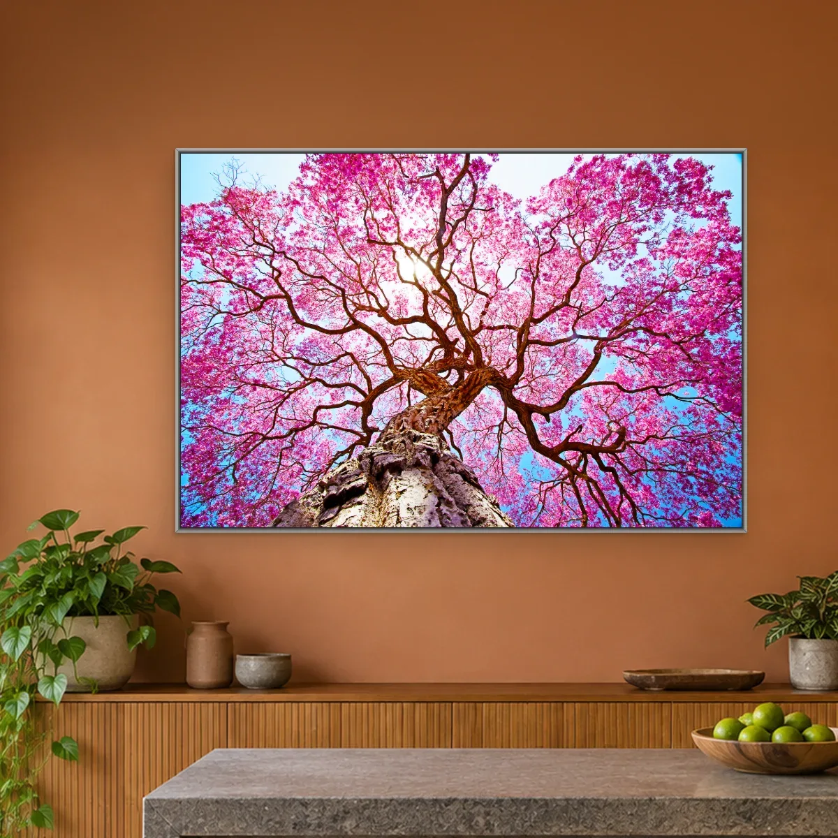 Quadro Decorativo Canvas Ipê Rosa - AF0085