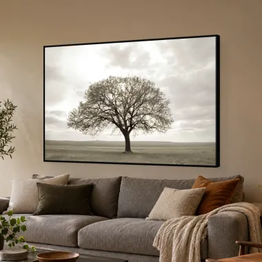 Quadro Decorativo Canvas Árvore Sépia - AF0087