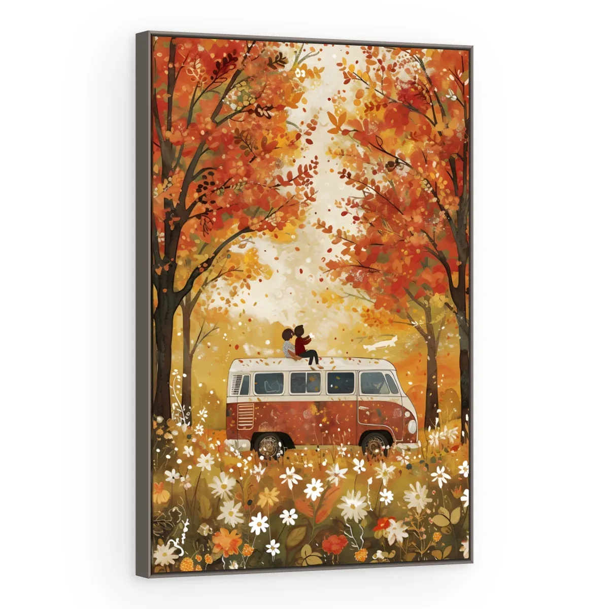 Quadro Decorativo Canvas Kombi Outonal - AF0097