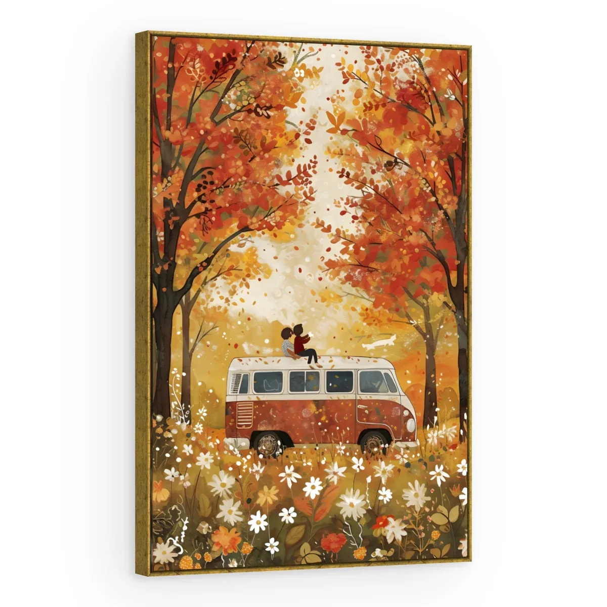 Quadro Decorativo Canvas Kombi Outonal - AF0097