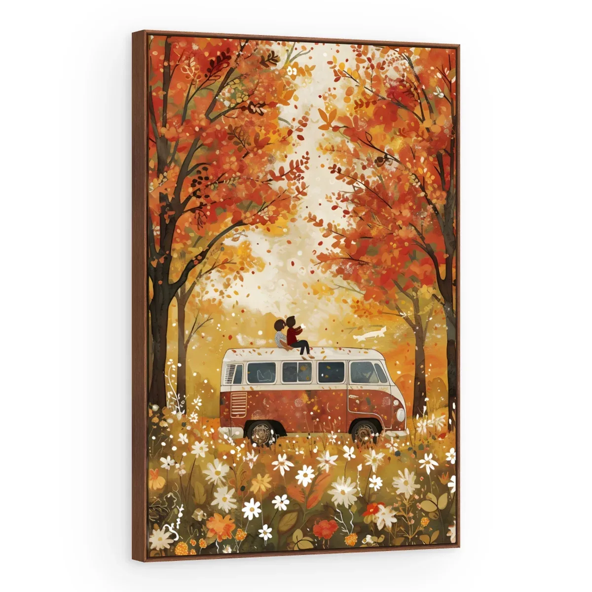 Quadro Decorativo Canvas Kombi Outonal - AF0097