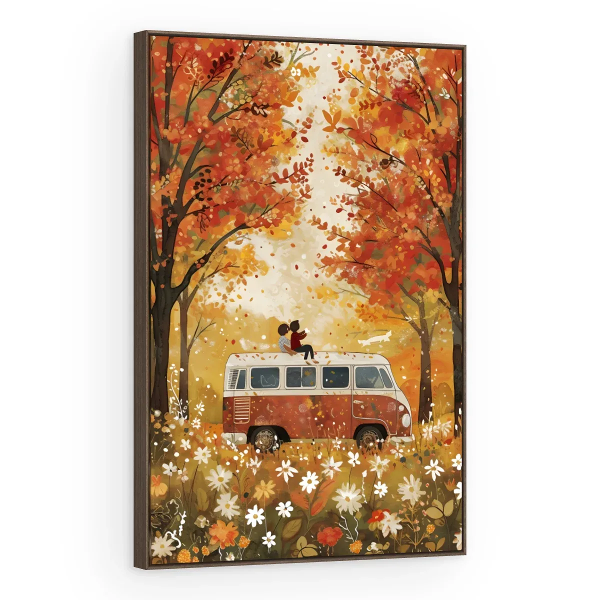 Quadro Decorativo Canvas Kombi Outonal - AF0097