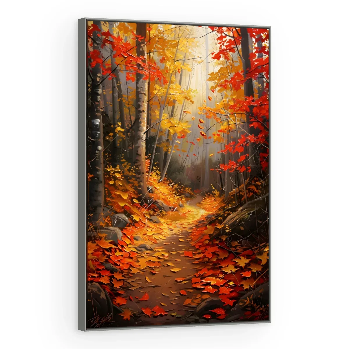 Quadro Decorativo Canvas Trilha Escarlate - AF0098