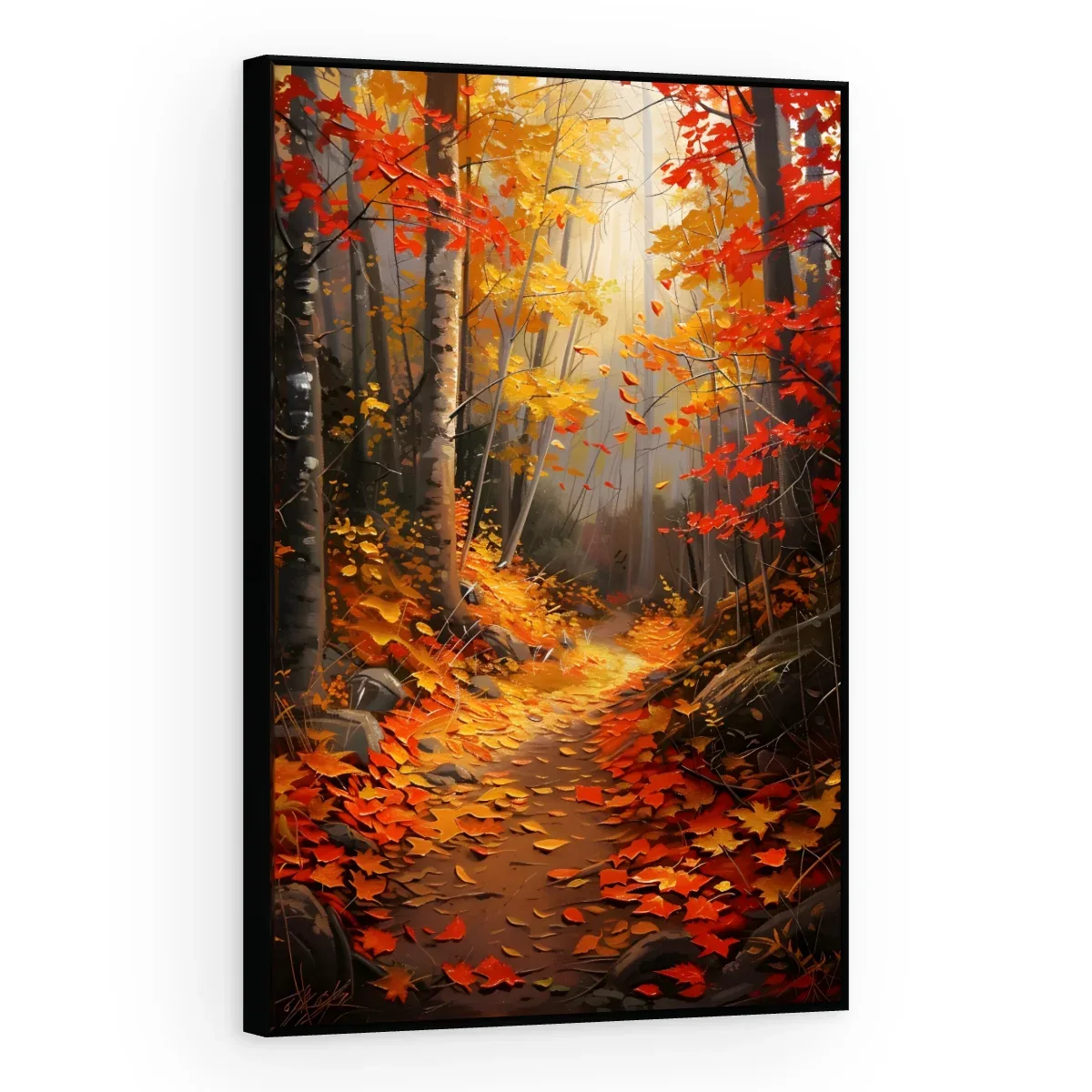 Quadro Decorativo Canvas Trilha Escarlate - AF0098