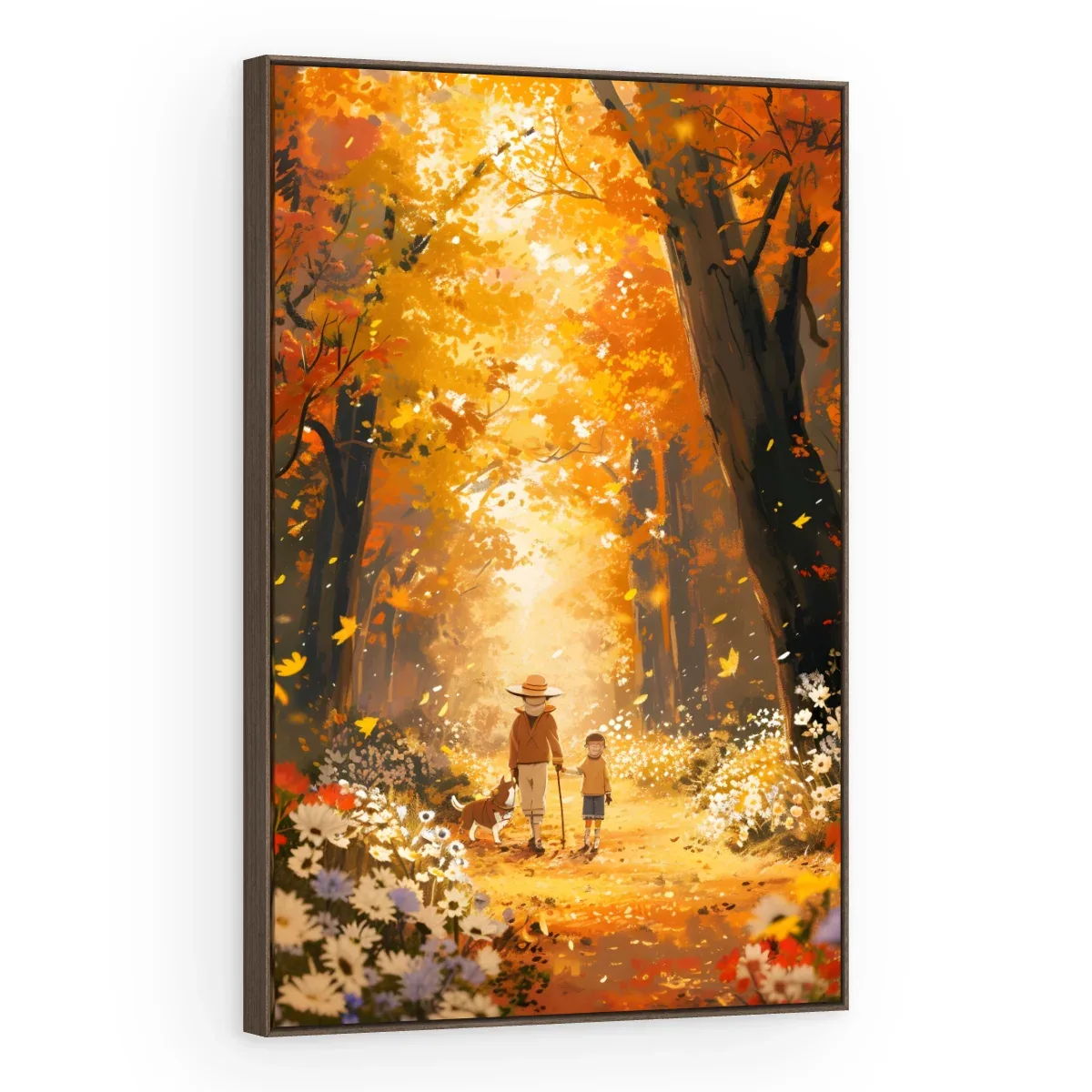 Quadro Decorativo Canvas Passeio Dourado - AF0100