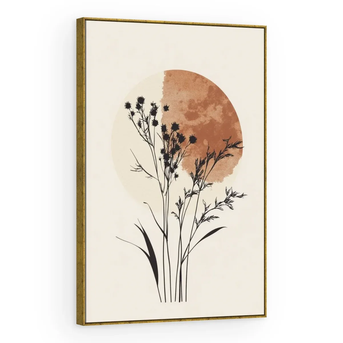 Quadro Decorativo Canvas Flores Boho - AF0105
