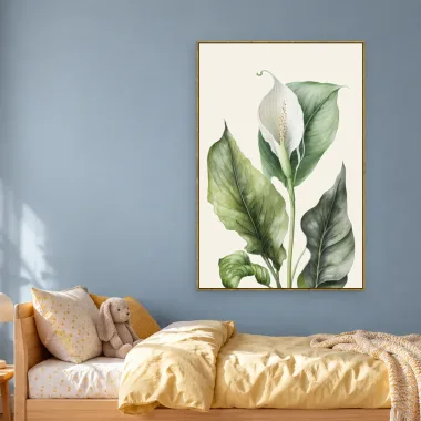 Quadro Decorativo Canvas Lírio Botânico - AF0106