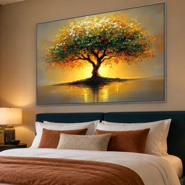 Quadro Decorativo Canvas Árvore Radiante - AF0118