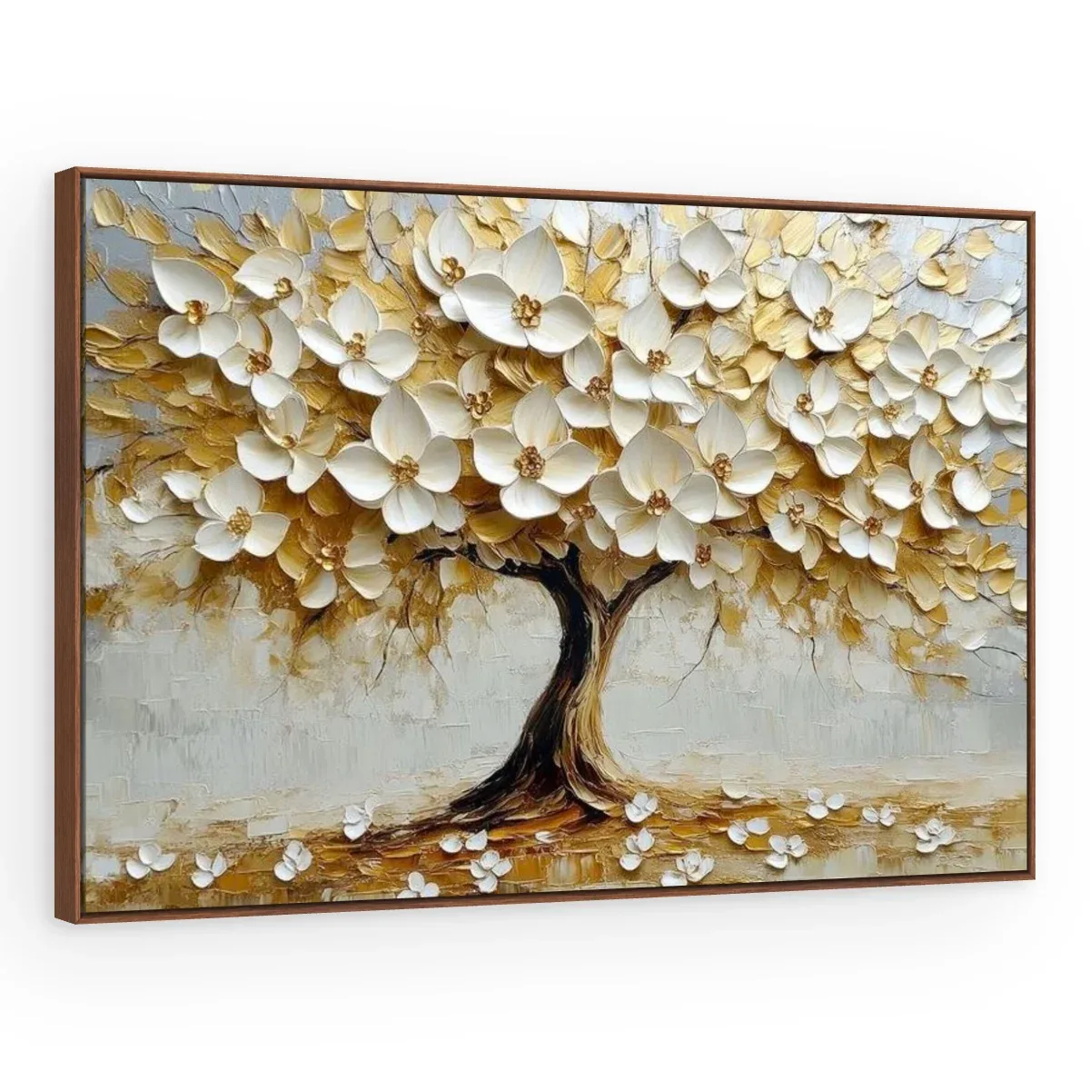 Quadro Decorativo Canvas Árvore Champanhe - AF0120