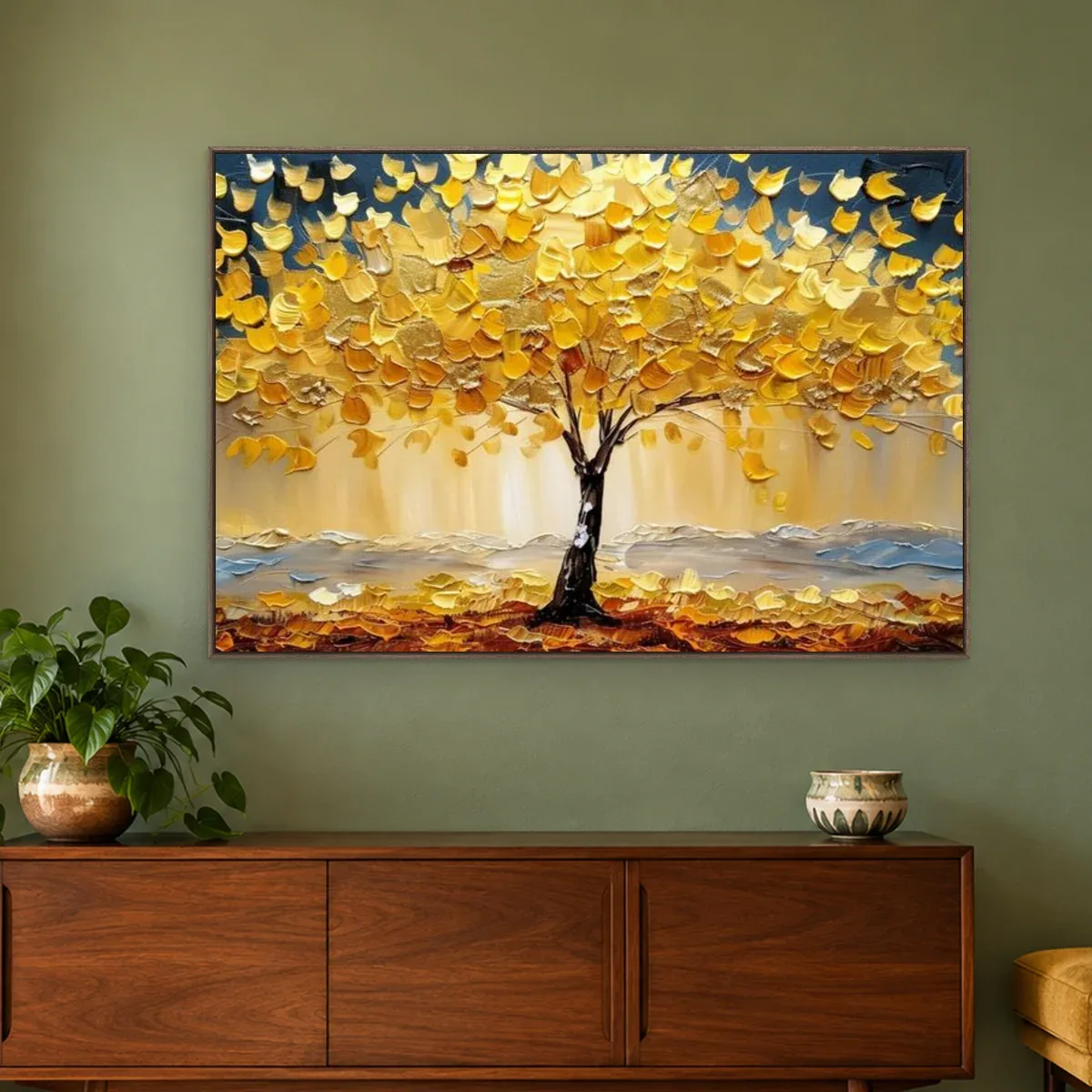 Quadro Decorativo Canvas Árvore Reluzente - AF0123