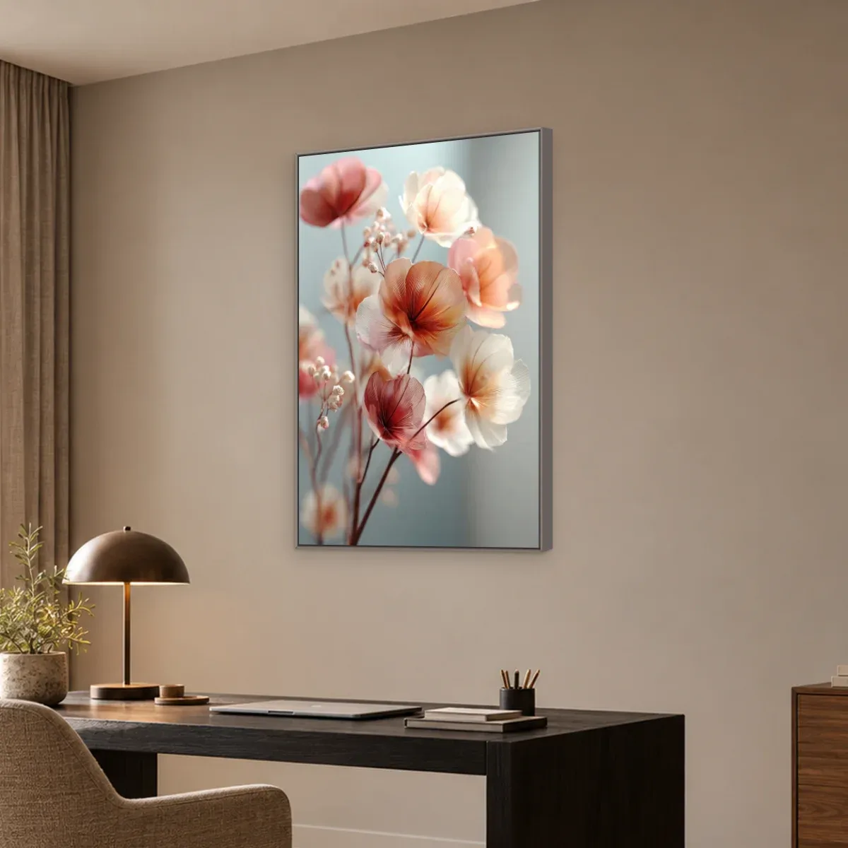 Quadro Decorativo Canvas Flores Delicadas - AF0127