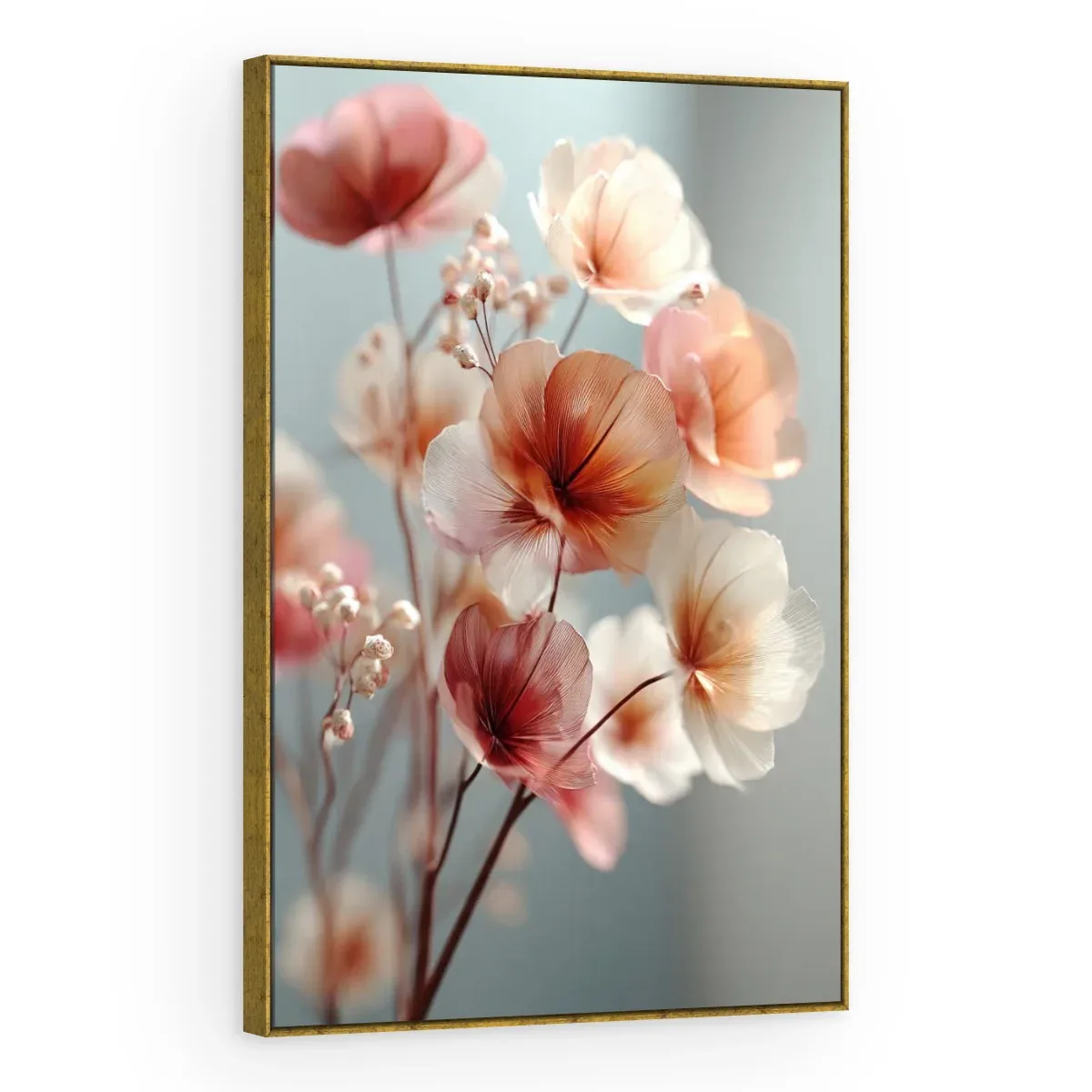 Quadro Decorativo Canvas Flores Delicadas - AF0127
