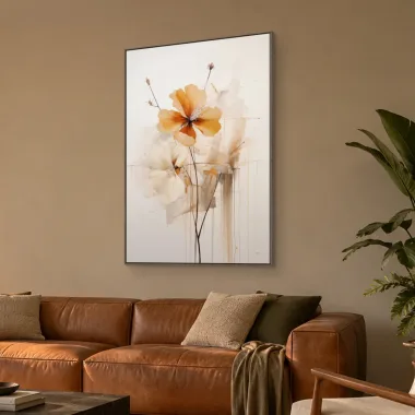 Quadro Decorativo Canvas Flores Abstratas - AF0131