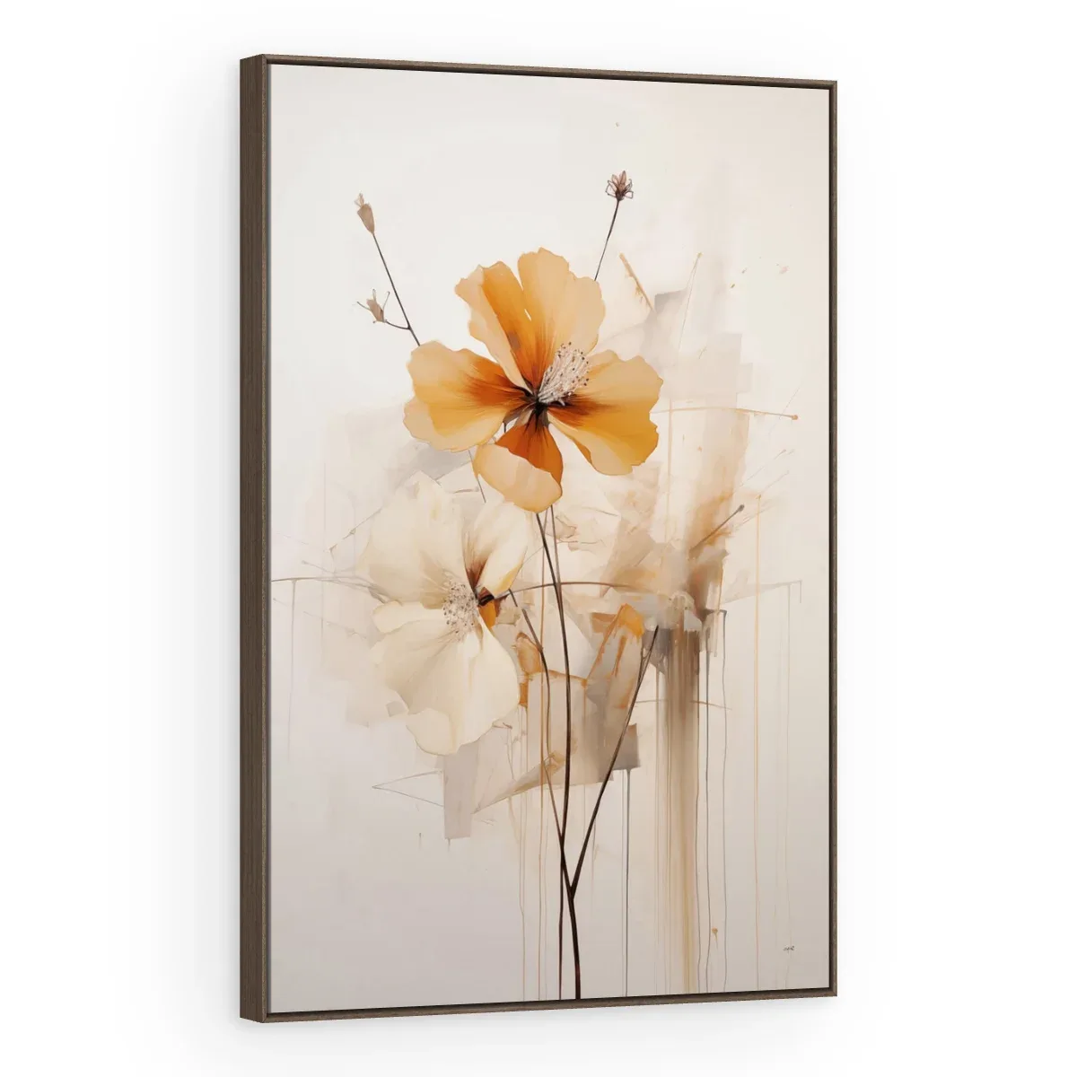 Quadro Decorativo Canvas Flores Abstratas - AF0131