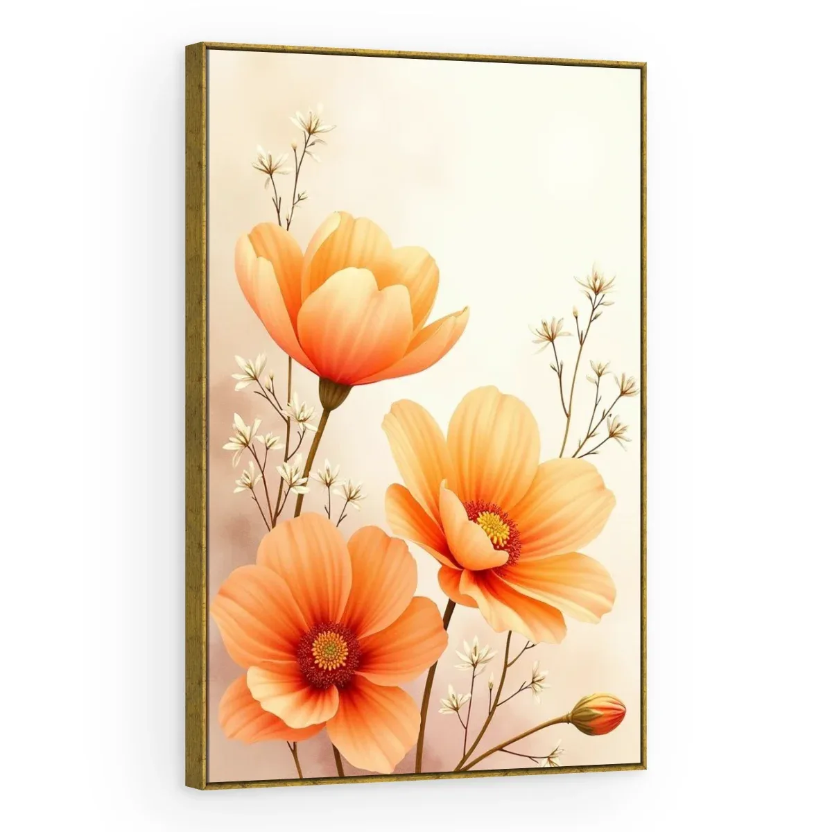 Quadro Decorativo Canvas Cosmos Laranja - AF0132