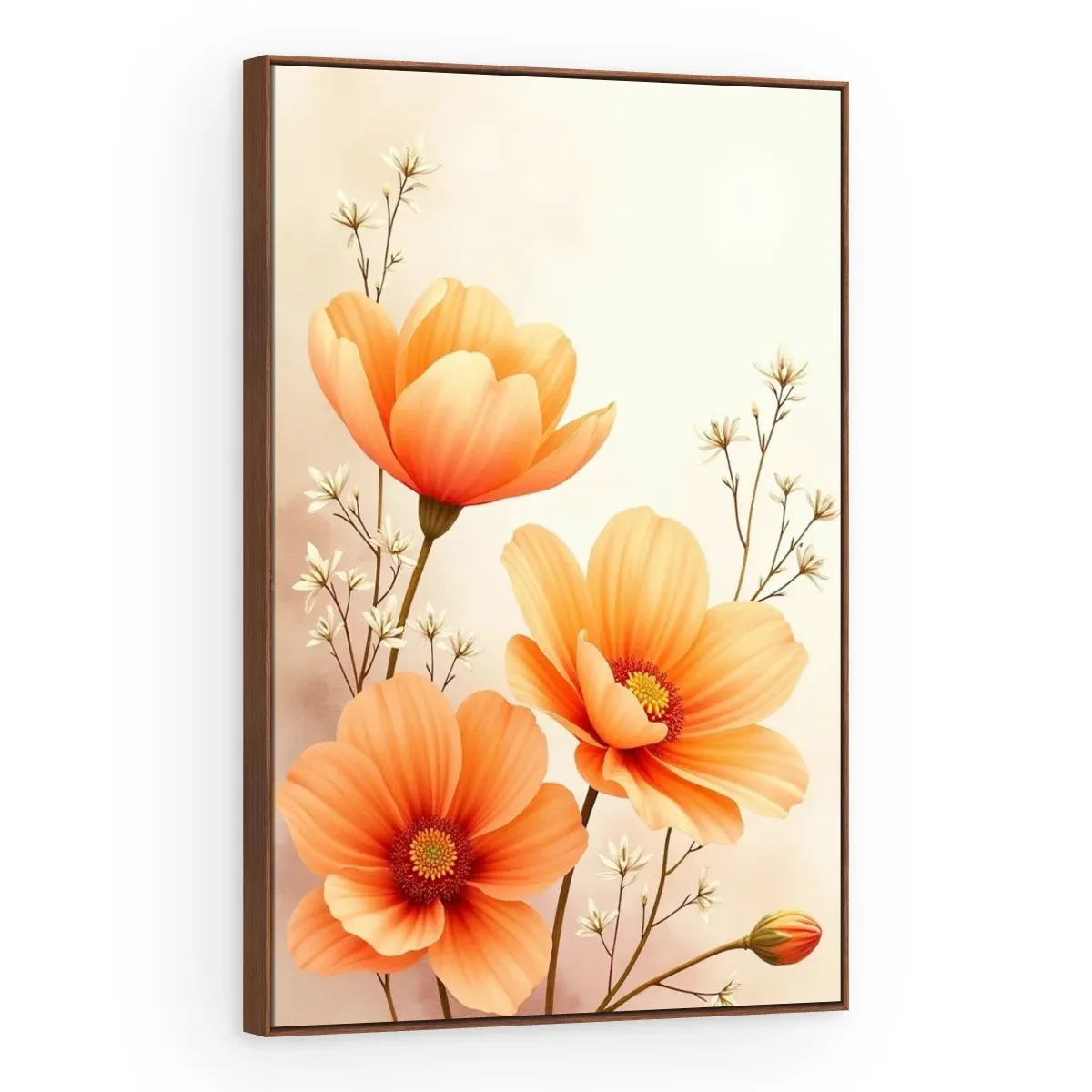 Quadro Decorativo Canvas Cosmos Laranja - AF0132