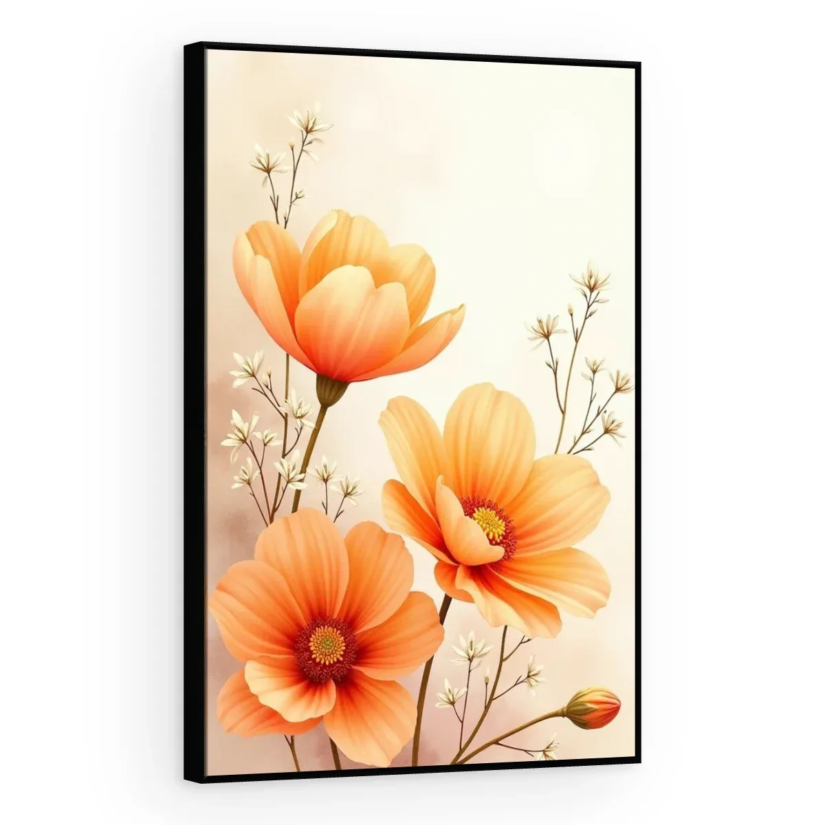 Quadro Decorativo Canvas Cosmos Laranja - AF0132