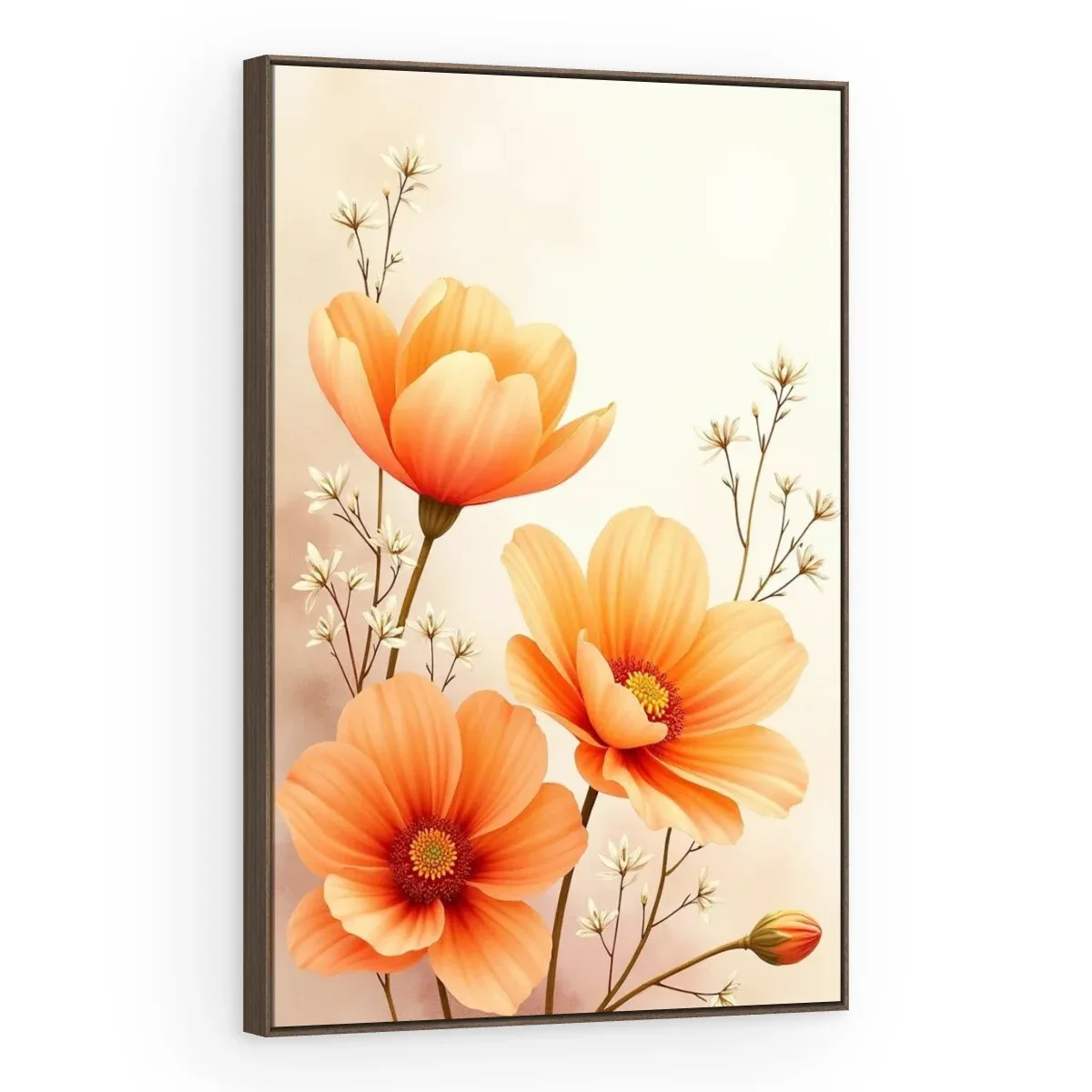 Quadro Decorativo Canvas Cosmos Laranja - AF0132