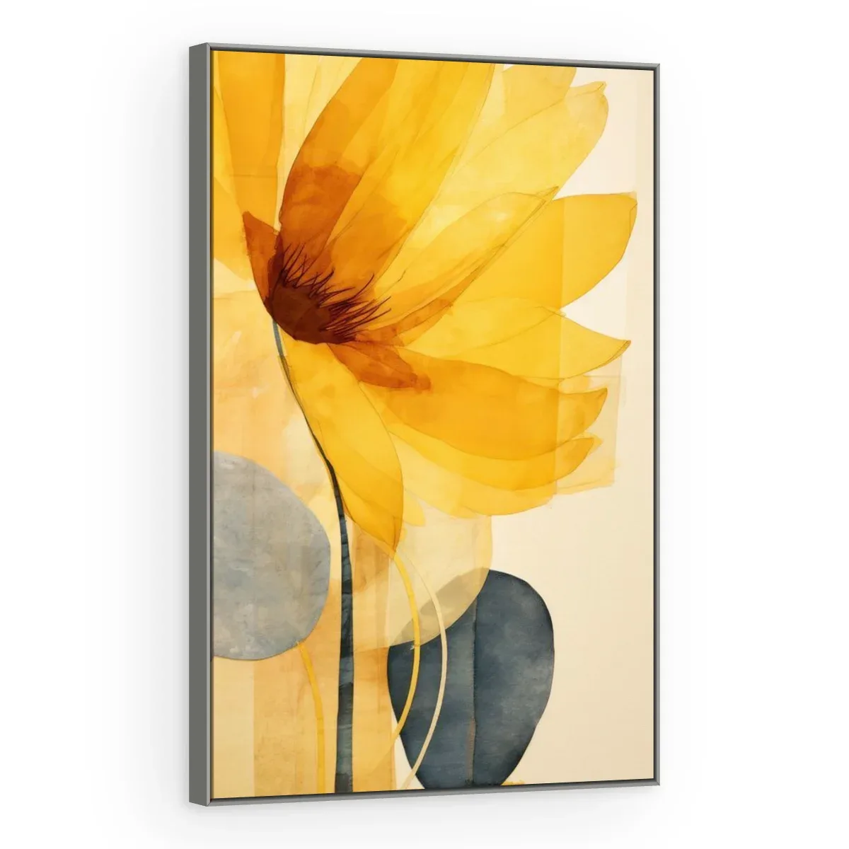Quadro Decorativo Canvas Flor Amarela - AF0137