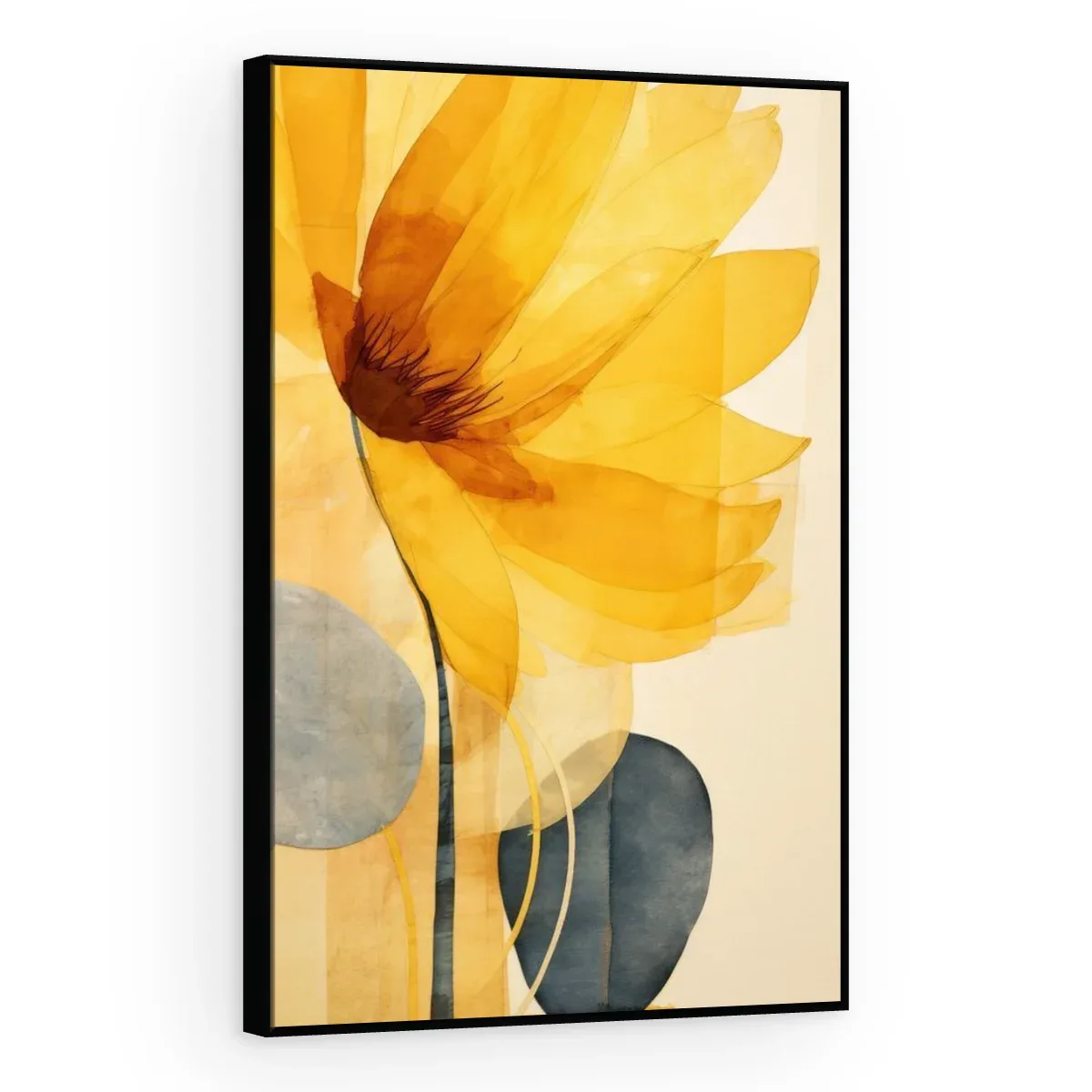 Quadro Decorativo Canvas Flor Amarela - AF0137