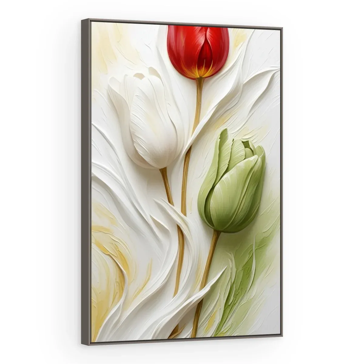 Quadro Decorativo Canvas Tulipa Contraste - AF0138