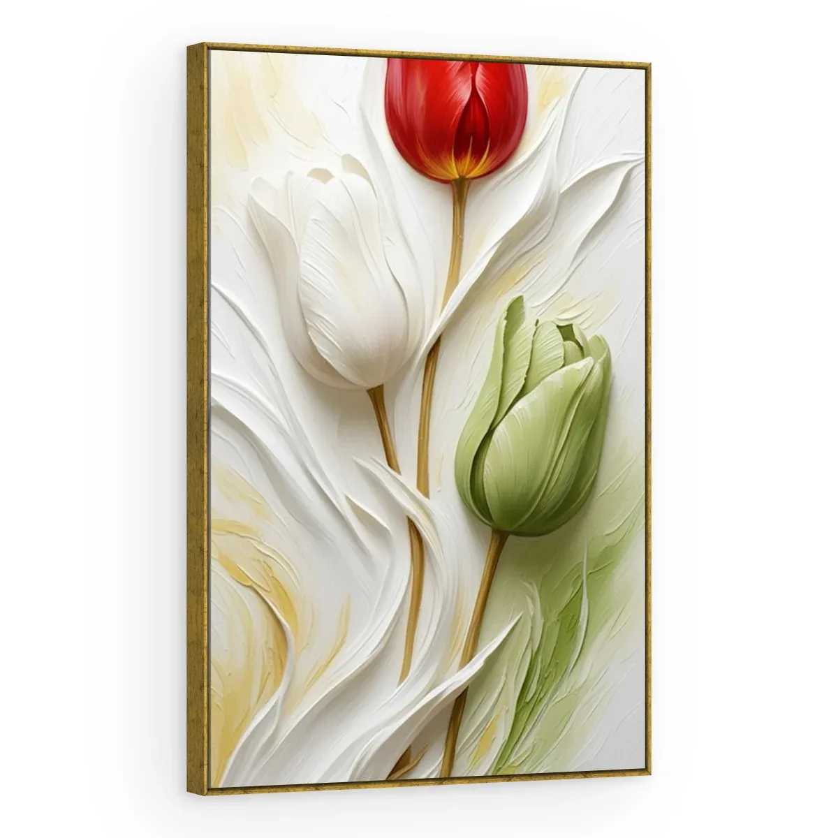 Quadro Decorativo Canvas Tulipa Contraste - AF0138