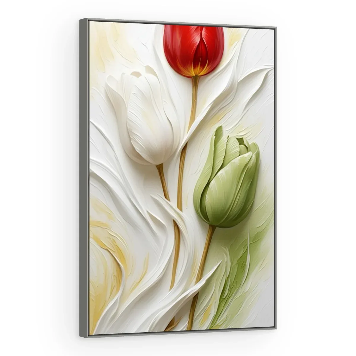 Quadro Decorativo Canvas Tulipa Contraste - AF0138