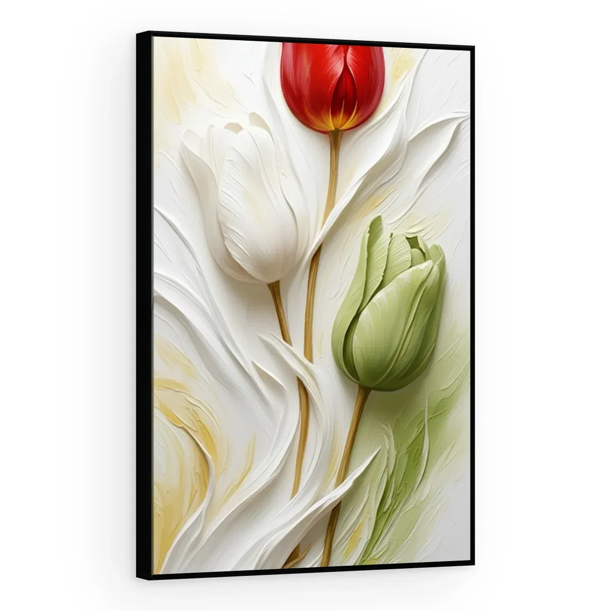 Quadro Decorativo Canvas Tulipa Contraste - AF0138