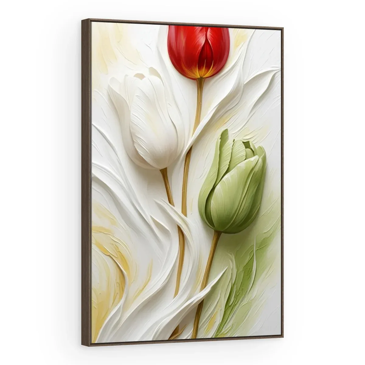 Quadro Decorativo Canvas Tulipa Contraste - AF0138