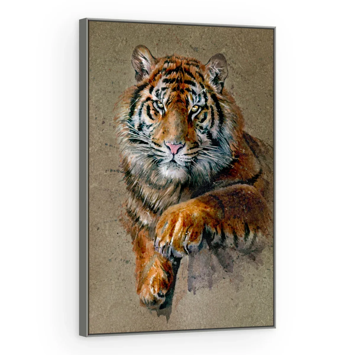Quadro Decorativo Canvas Tigre Artístico - AN0003