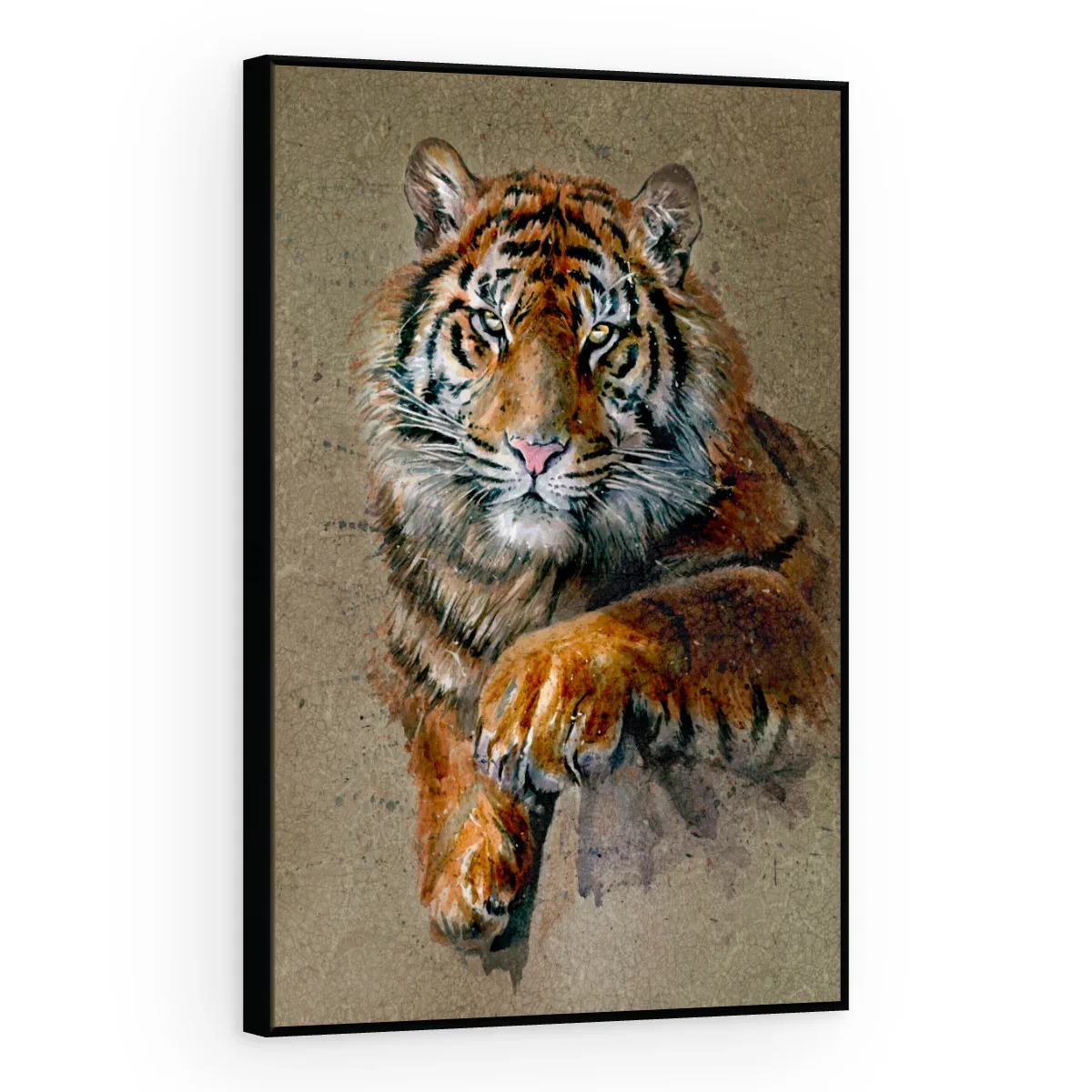 Quadro Decorativo Canvas Tigre Artístico - AN0003