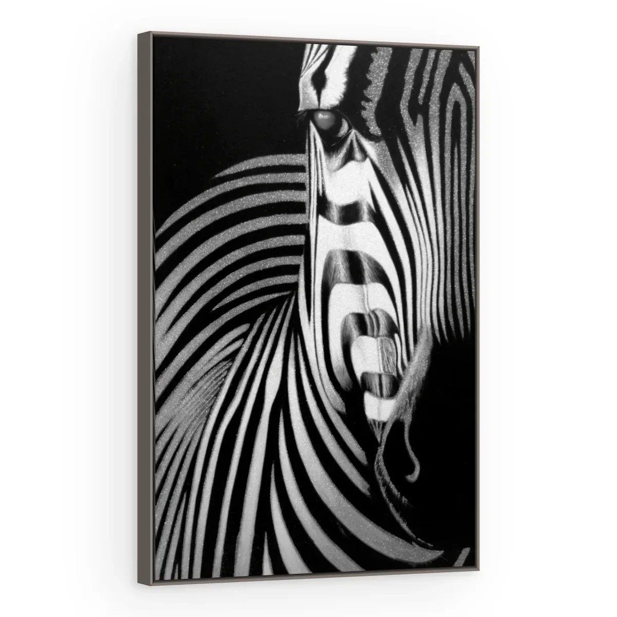 Quadro Decorativo Canvas Zebra Abstrata - AN0004