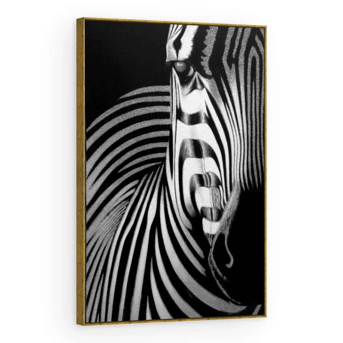 Quadro Decorativo Canvas Zebra Abstrata - AN0004