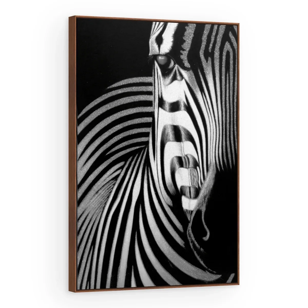 Quadro Decorativo Canvas Zebra Abstrata - AN0004