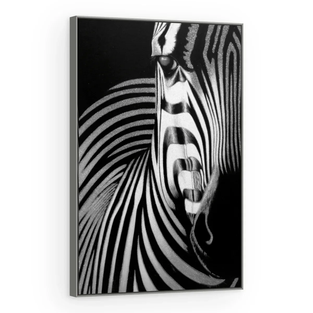 Quadro Decorativo Canvas Zebra Abstrata - AN0004