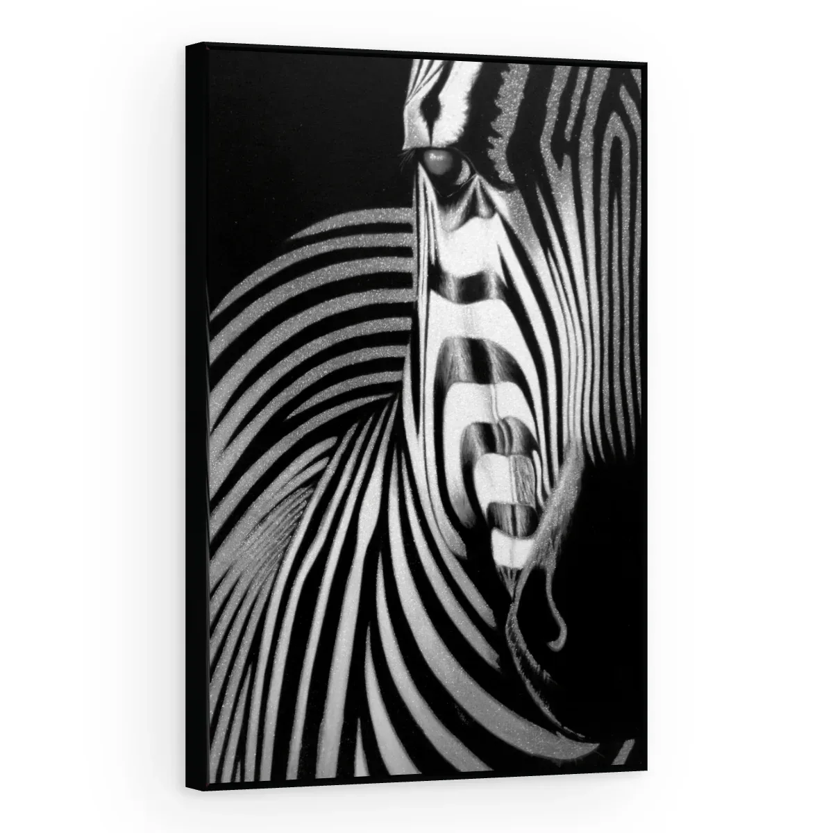 Quadro Decorativo Canvas Zebra Abstrata - AN0004
