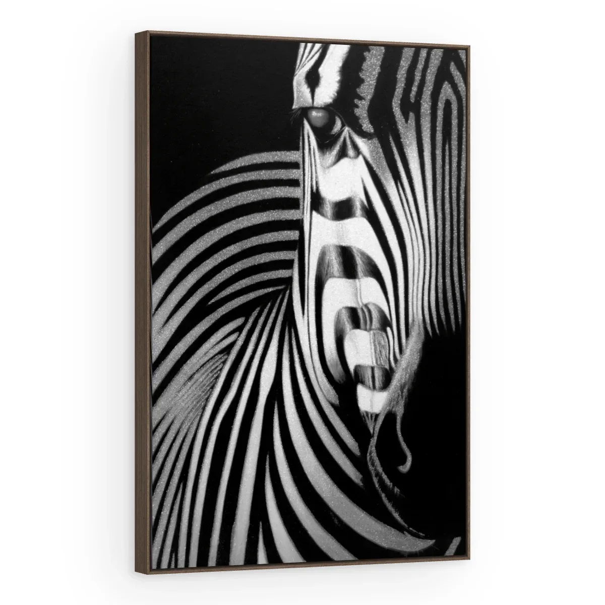Quadro Decorativo Canvas Zebra Abstrata - AN0004