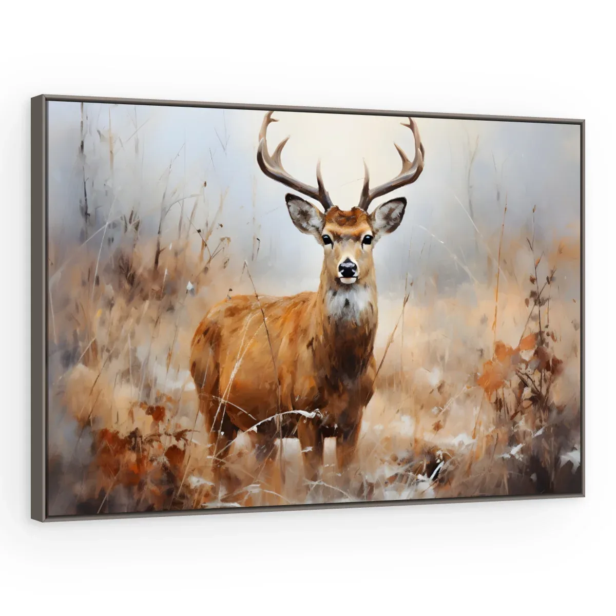 Quadro Decorativo Canvas Cervo Outonal - AN0005