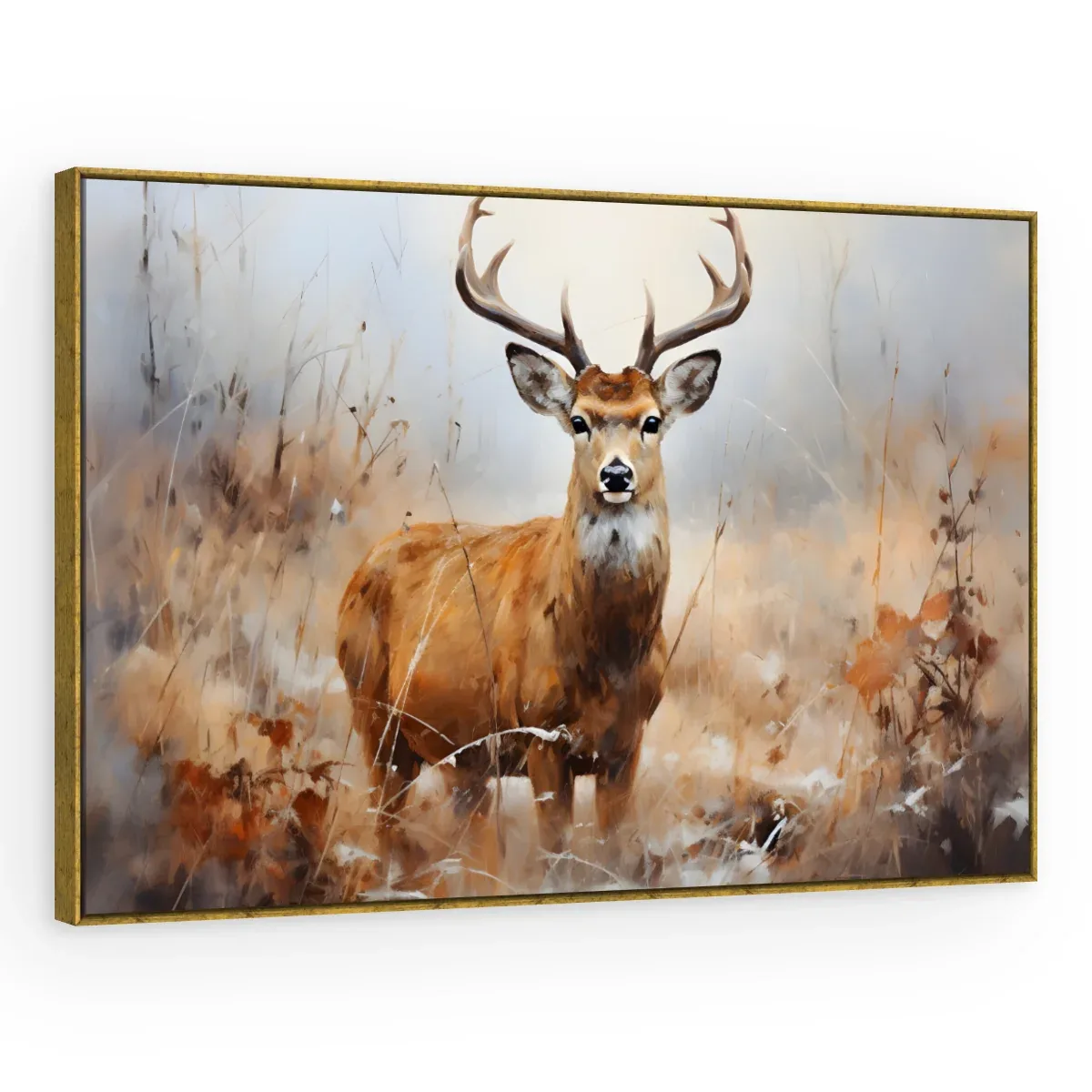 Quadro Decorativo Canvas Cervo Outonal - AN0005