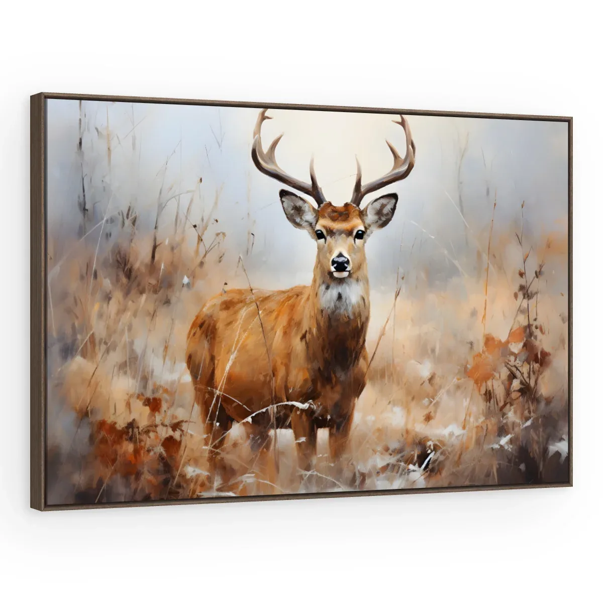 Quadro Decorativo Canvas Cervo Outonal - AN0005