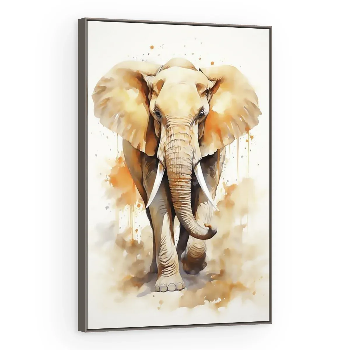 Quadro Decorativo Canvas Elefante Aquarela - AN0006