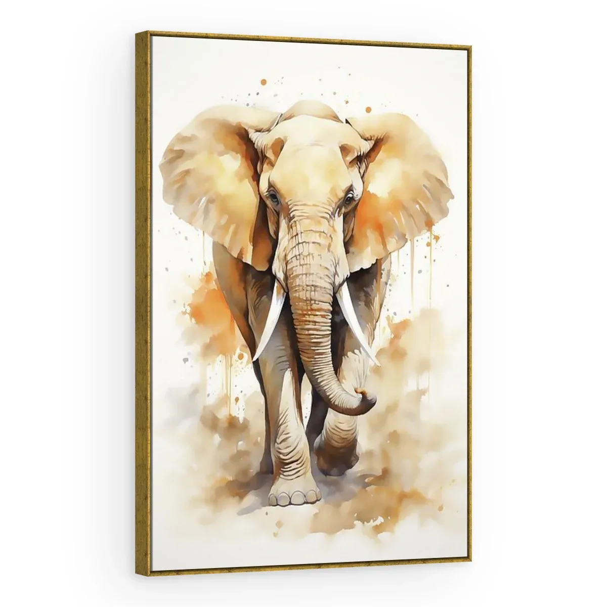Quadro Decorativo Canvas Elefante Aquarela - AN0006