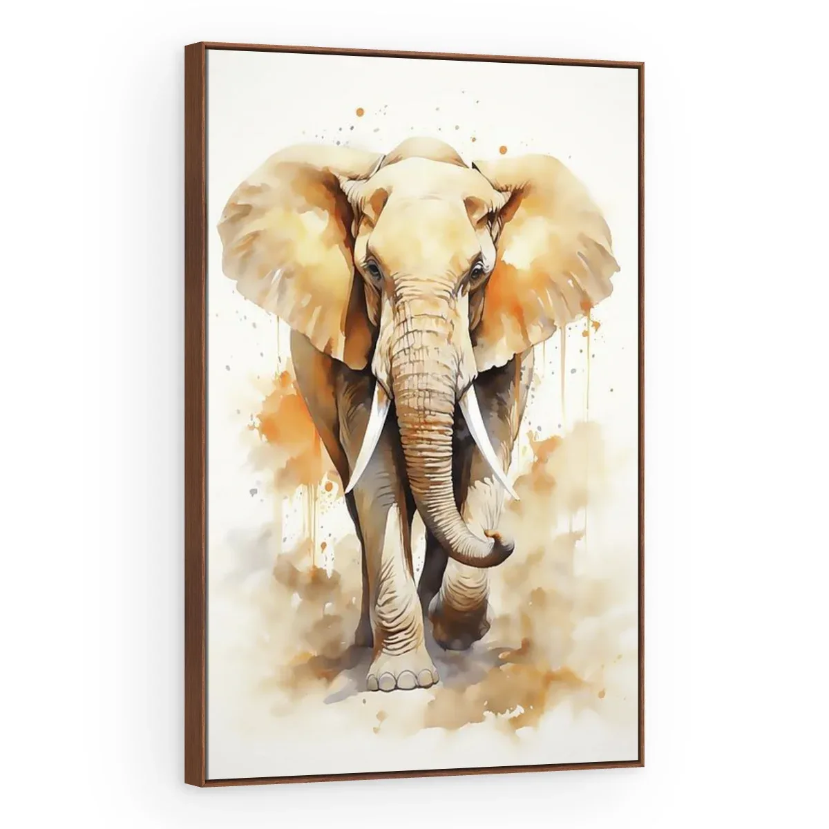 Quadro Decorativo Canvas Elefante Aquarela - AN0006