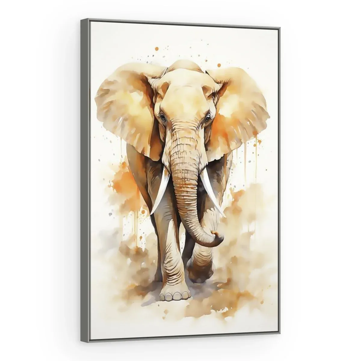 Quadro Decorativo Canvas Elefante Aquarela - AN0006
